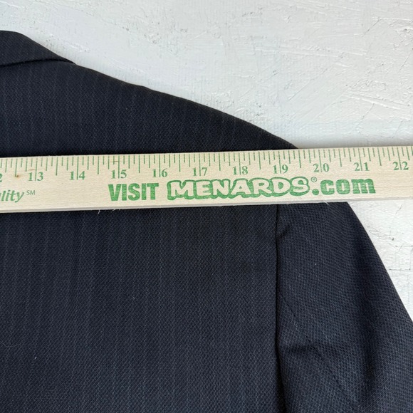 Austin Reed Wool Blend Pinstripe Suit Separates - 40R Blazer Pants Gray - Picture 10 of 16